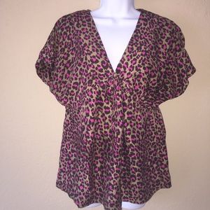 Micheal-Kors-Blouse-Medium-Silk-cheetah leopard